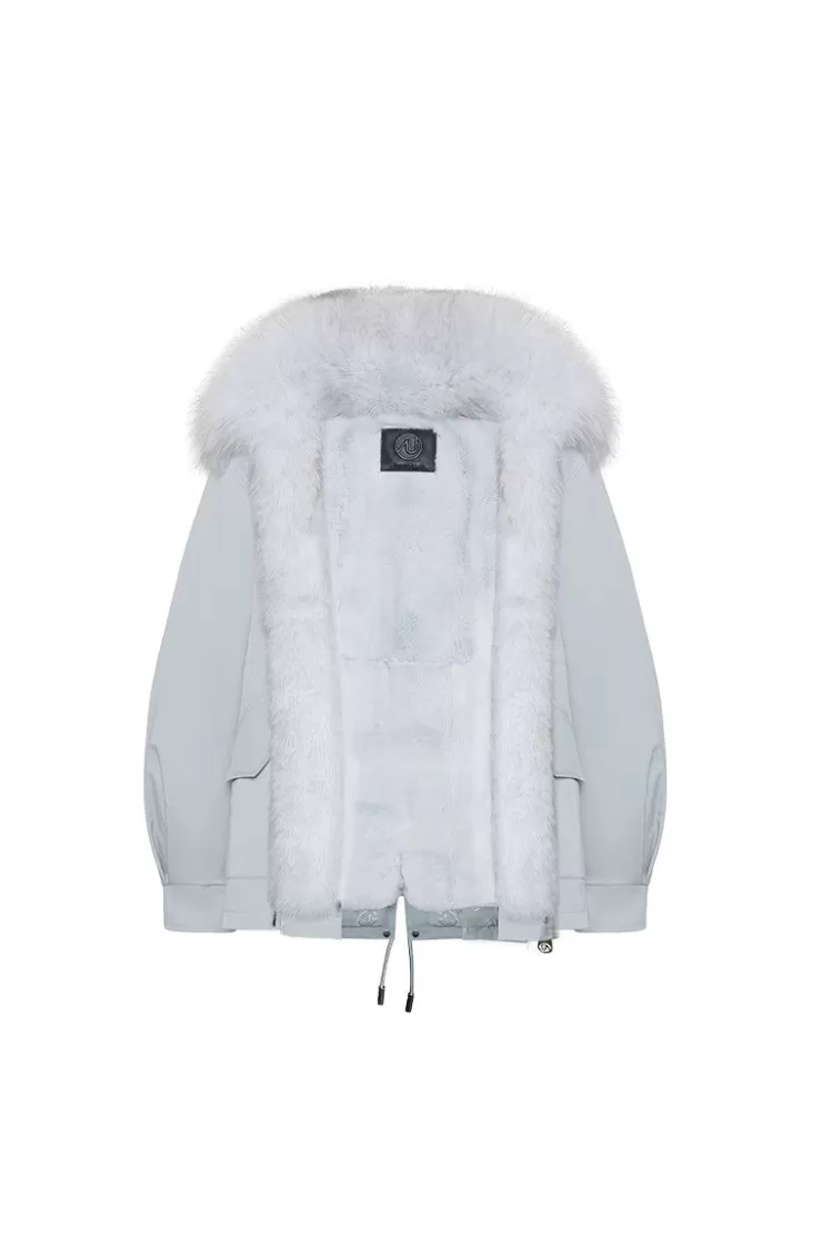 Ozlana Airy Blue Casual Parka | Women Classic & Designer Parkas
