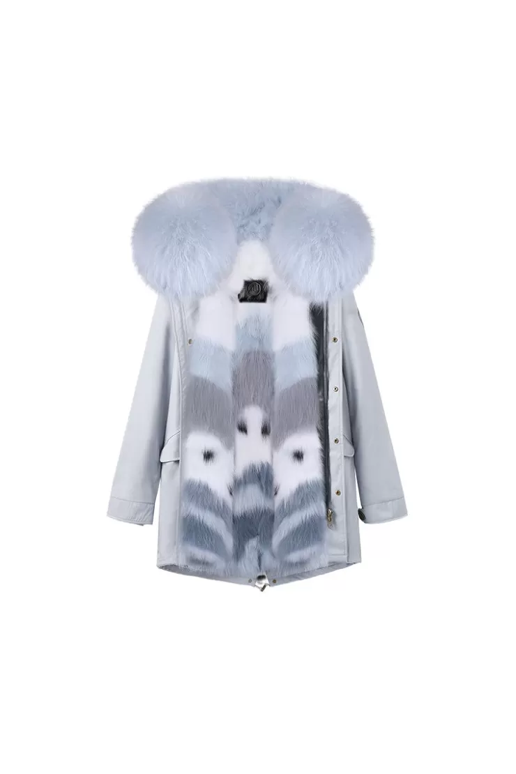 Ozlana Airy Blue+Blue Wave | Women Classic & Designer Parkas
