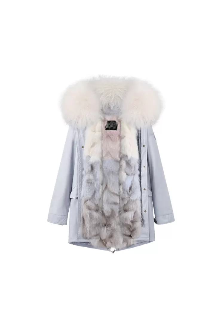 Ozlana Airy Blue+Coconut Ice Cream | Women Classic & Designer Parkas