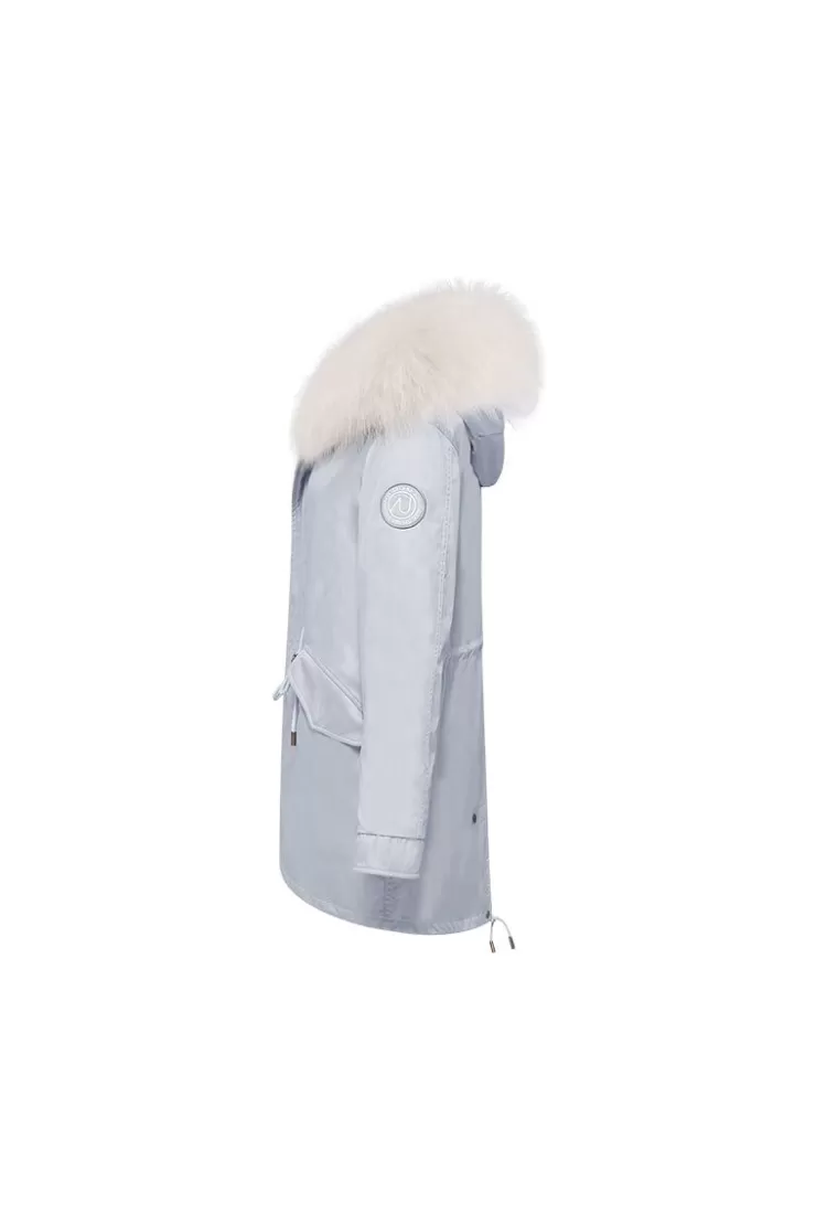 Ozlana Airy Blue+Coconut Ice Cream | Women Classic & Designer Parkas
