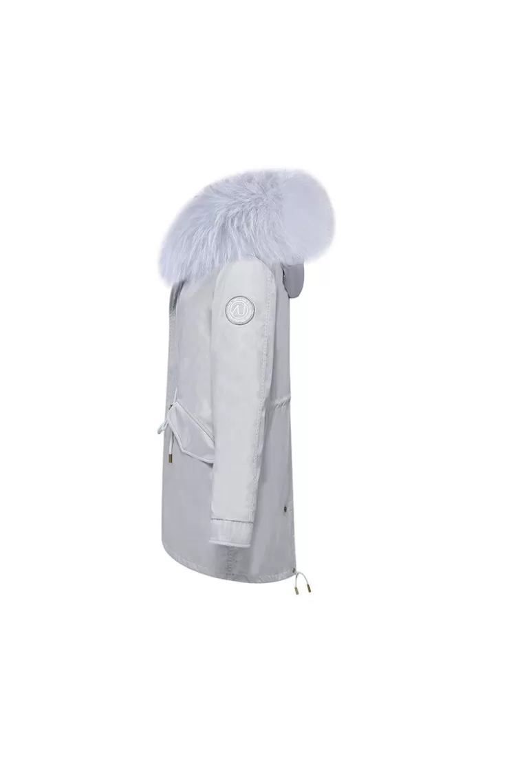 Ozlana Airy Blue+Ocean Blue Ice Cream | Women Classic & Designer Parkas
