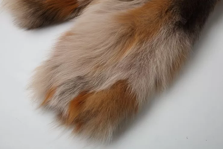 Ozlana Backstage V Neck Fox Fur Jacket (Pink Brown) | Women Full Fur Jackets