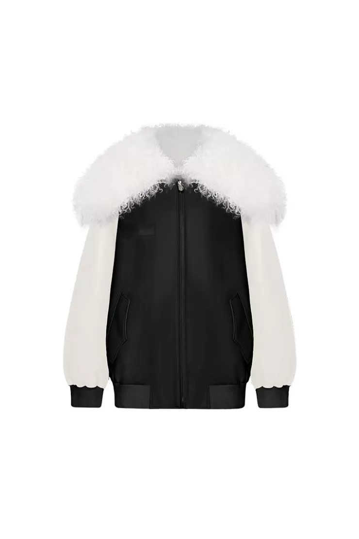 Ozlana Black Baseball Parka | Women Classic & Designer Parkas