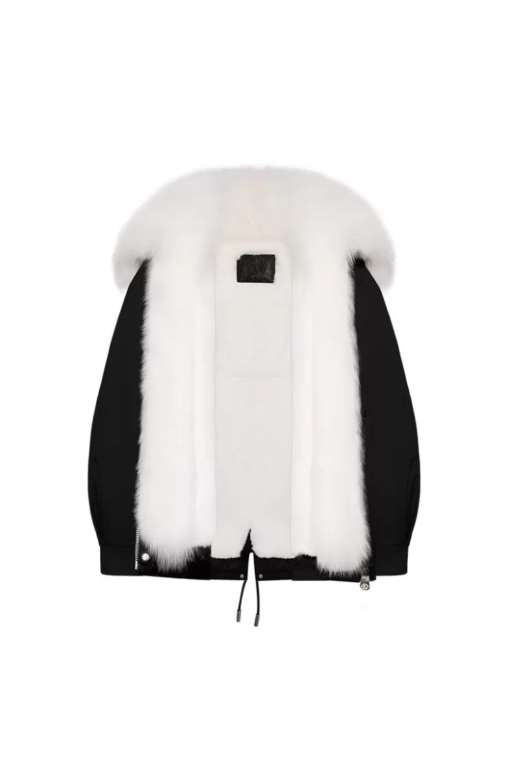 Ozlana Black Casual Parka | Women Classic & Designer Parkas
