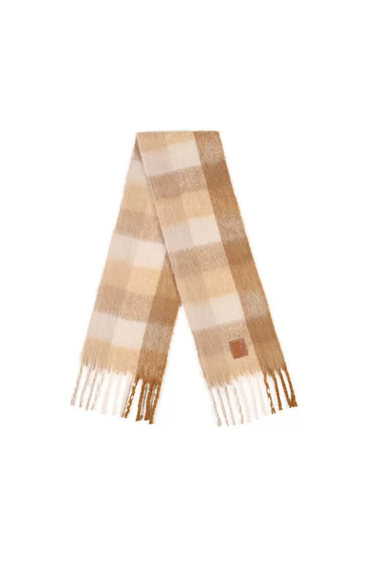 Ozlana Caramel Pudding | Check | Women Scarves