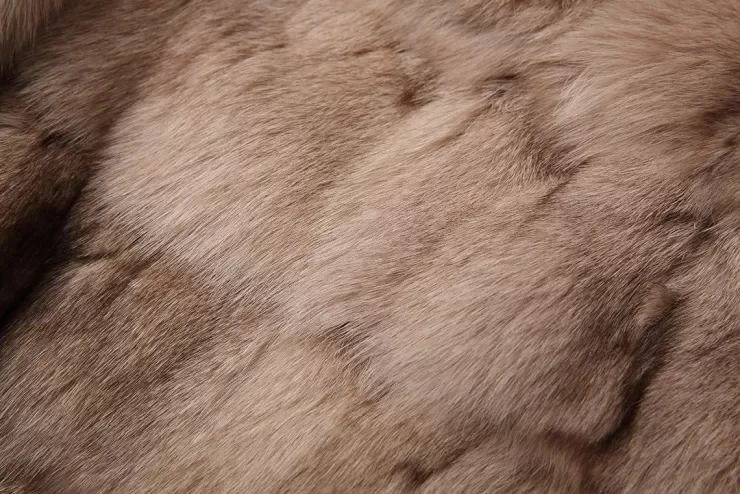 Ozlana Cloud Bubble Crop V Neck Fox Fur Jacket (Dark Grey) | Women Full Fur Jackets
