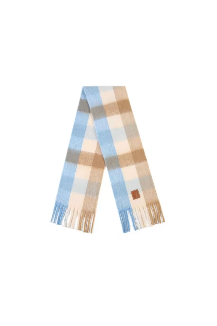 Ozlana Cornflower Garden | Check | Women Scarves
