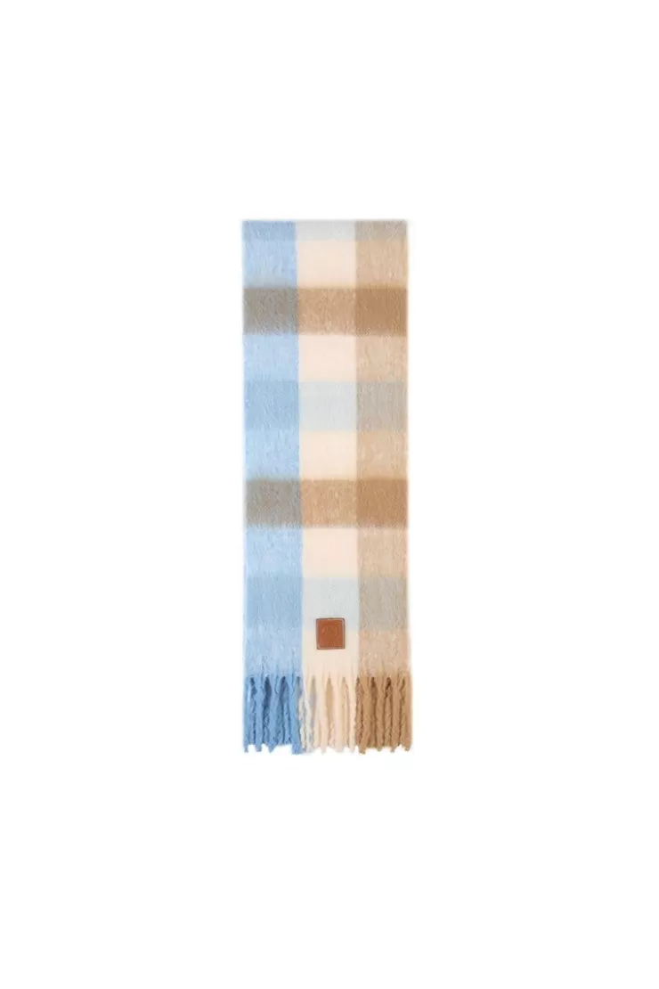 Ozlana Cornflower Garden | Check | Women Scarves
