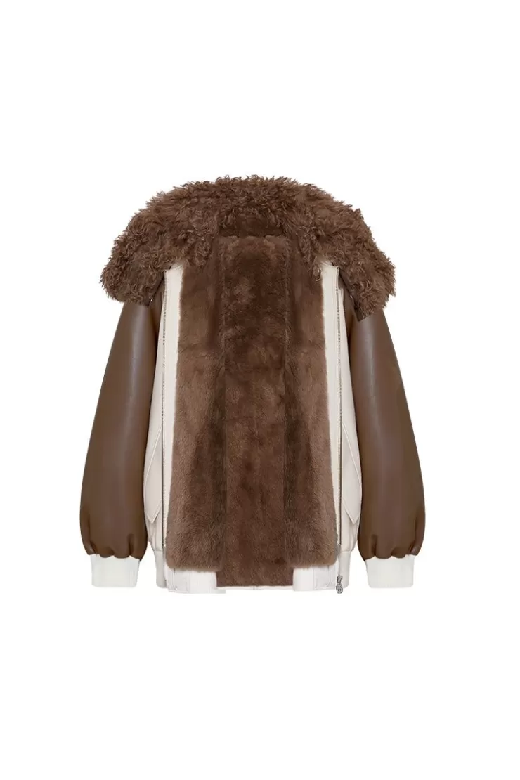 Ozlana Cream White Baseball Parka | Women Classic & Designer Parkas