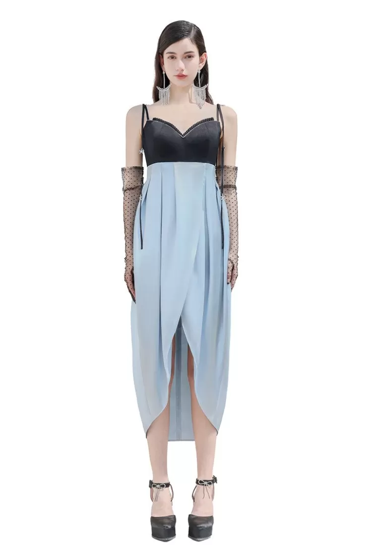 Ozlana Crown Of The Sea Midi Dress(Blue) | Women Dresses & Sets
