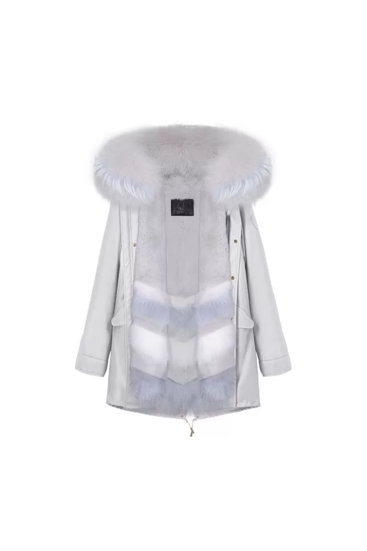 Ozlana Grey+Ocean Layer | Women Classic & Designer Parkas