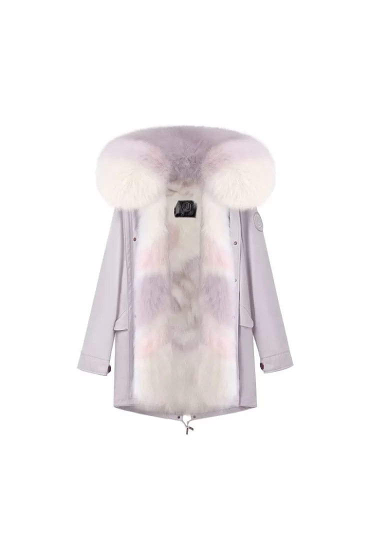 Ozlana Haze Purple+Purple Loveheart | Women Classic & Designer Parkas