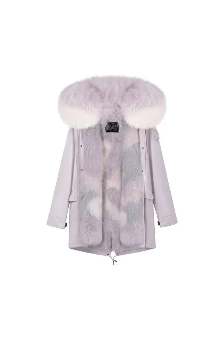 Ozlana Haze Purple+Purple Shooting Heart | Women Classic & Designer Parkas