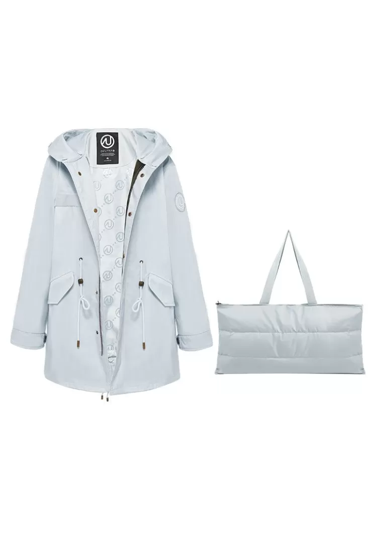Ozlana Icy Blue Classics Parka | Women Classic & Designer Parkas