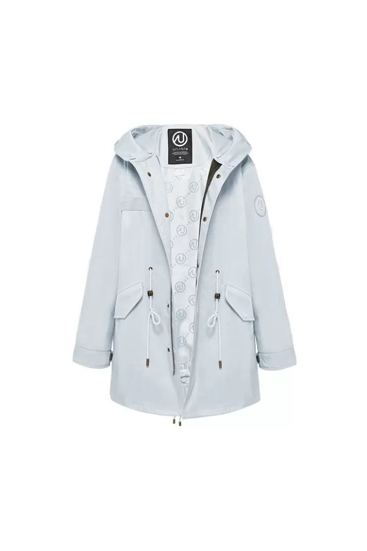 Ozlana Icy Blue Classics Parka | Women Classic & Designer Parkas