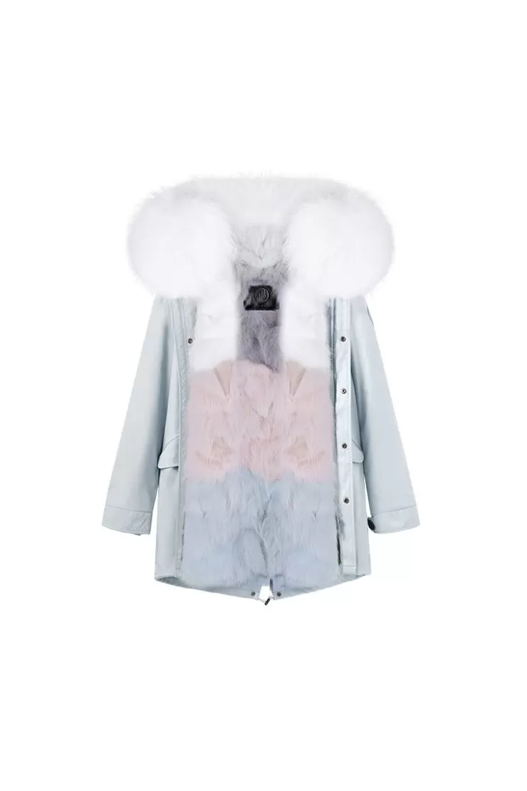 Ozlana Icy Blue+Mint Ice Cream | Women Classic & Designer Parkas