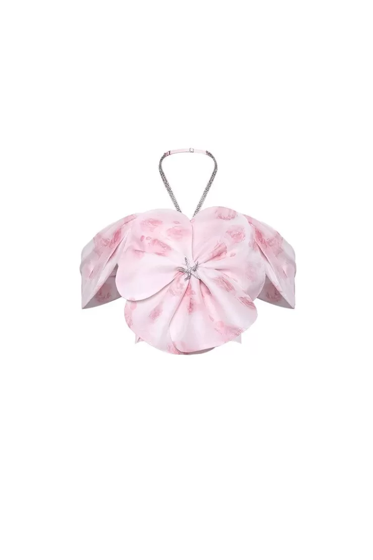 Ozlana Oceania Orchid Bustier Top (Pink) | Women Tops