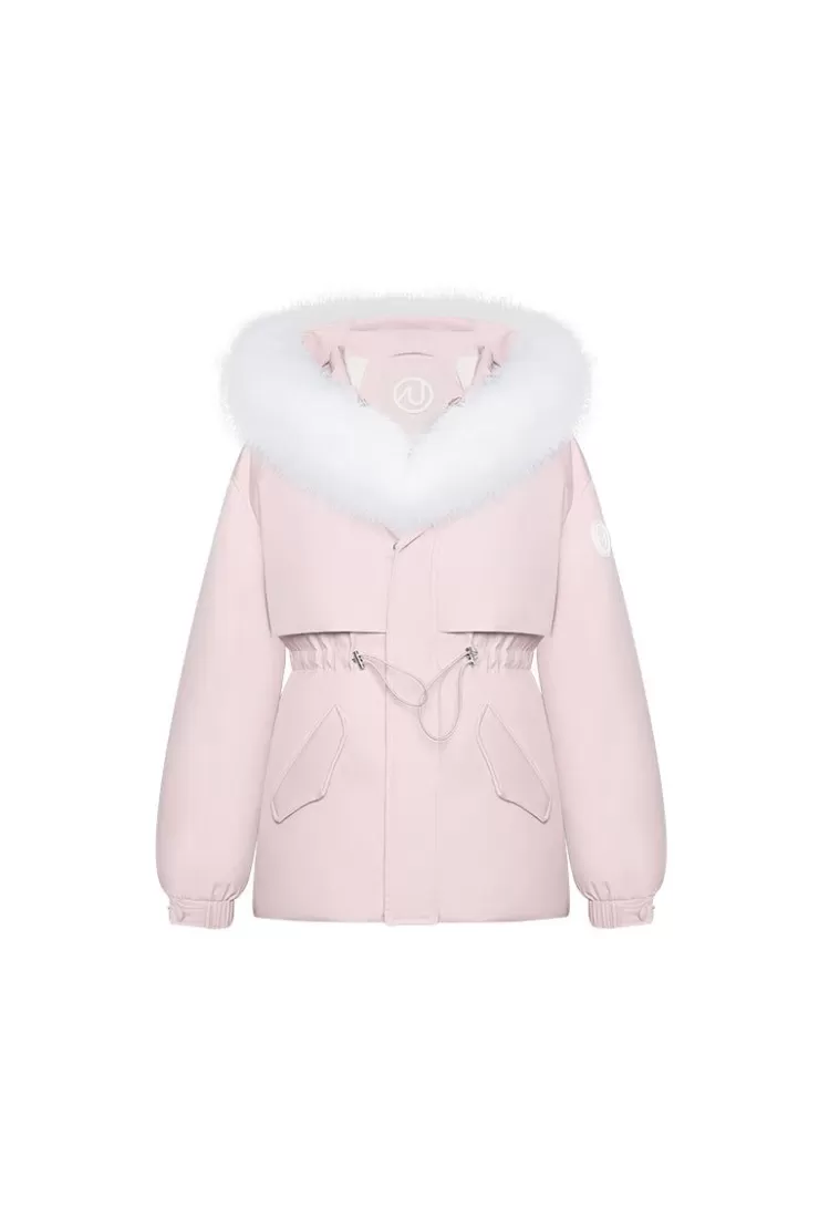 Ozlana Omni Fox Fur Palette Down Parka(Pink) | Women Down Puffer Jackets