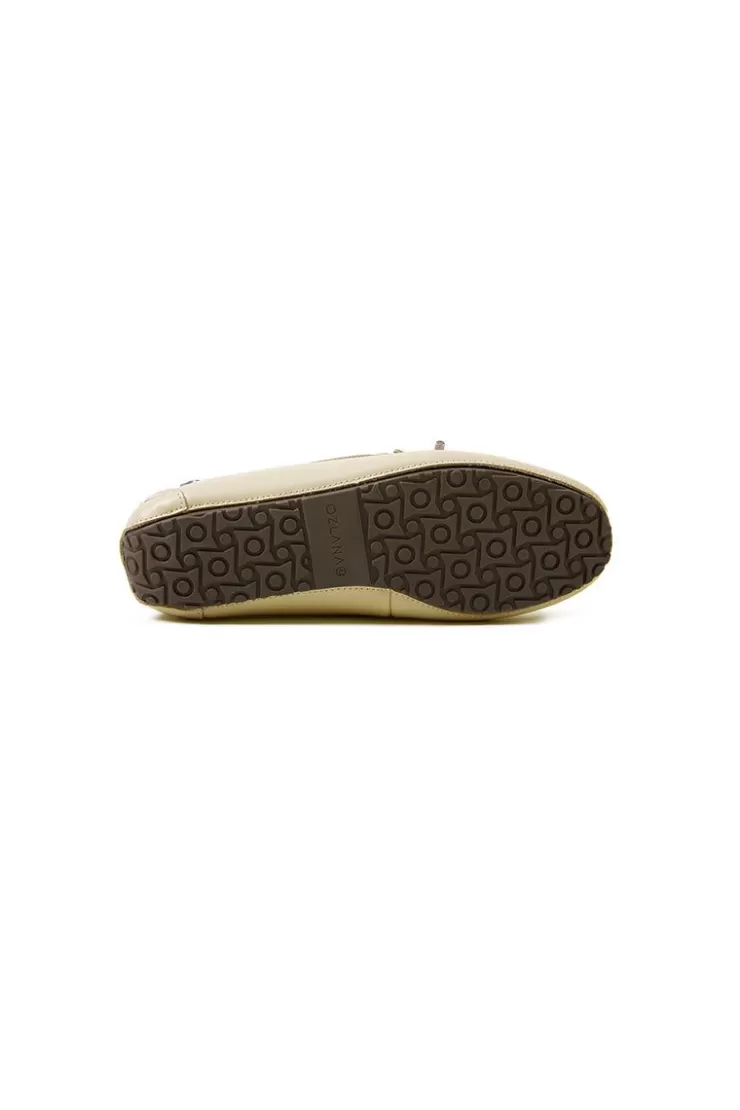 Ozlana Classic Oxfords Moccasins ( Creamy) | Women Shoes
