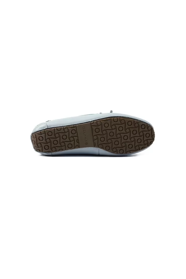 Ozlana Classic Oxfords Moccasins (Baby Blue) | Women Shoes