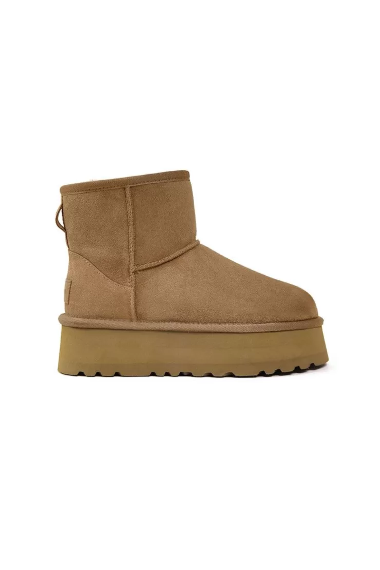 Ozlana Classic Platform Mini Boots ((Chestnut) | Women Shoes