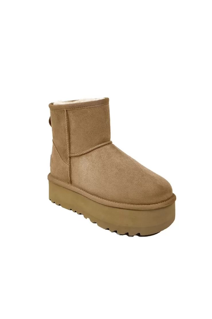 Ozlana Classic Platform Mini Boots ((Chestnut) | Women Shoes