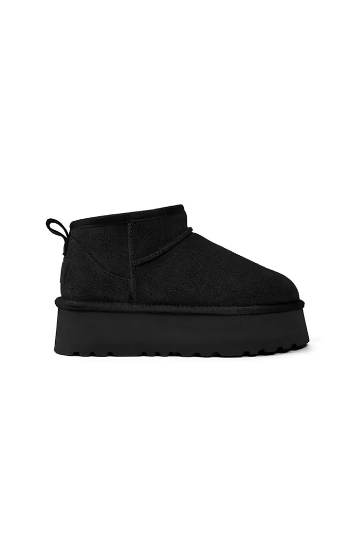 Ozlana Classic Platform Ultra Mini Boots (Black) | Women Shoes