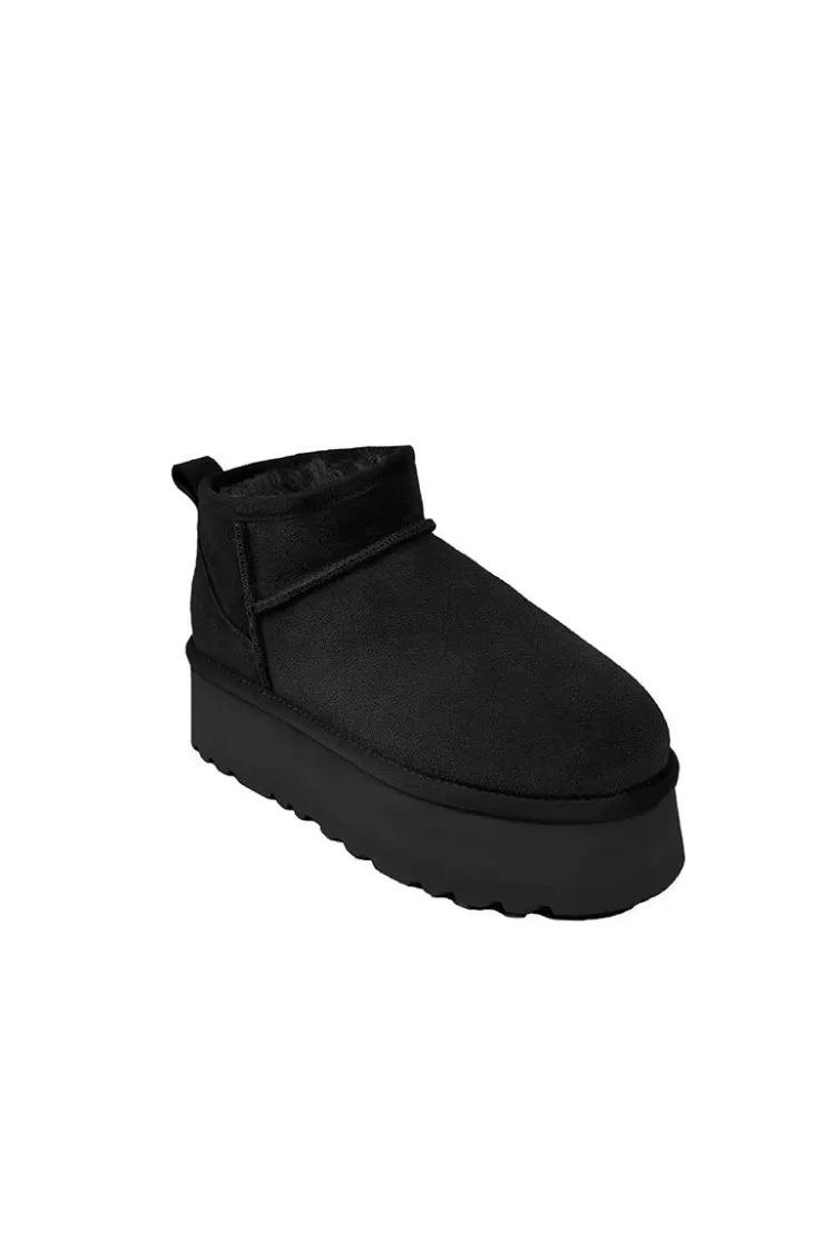 Ozlana Classic Platform Ultra Mini Boots (Black) | Women Shoes