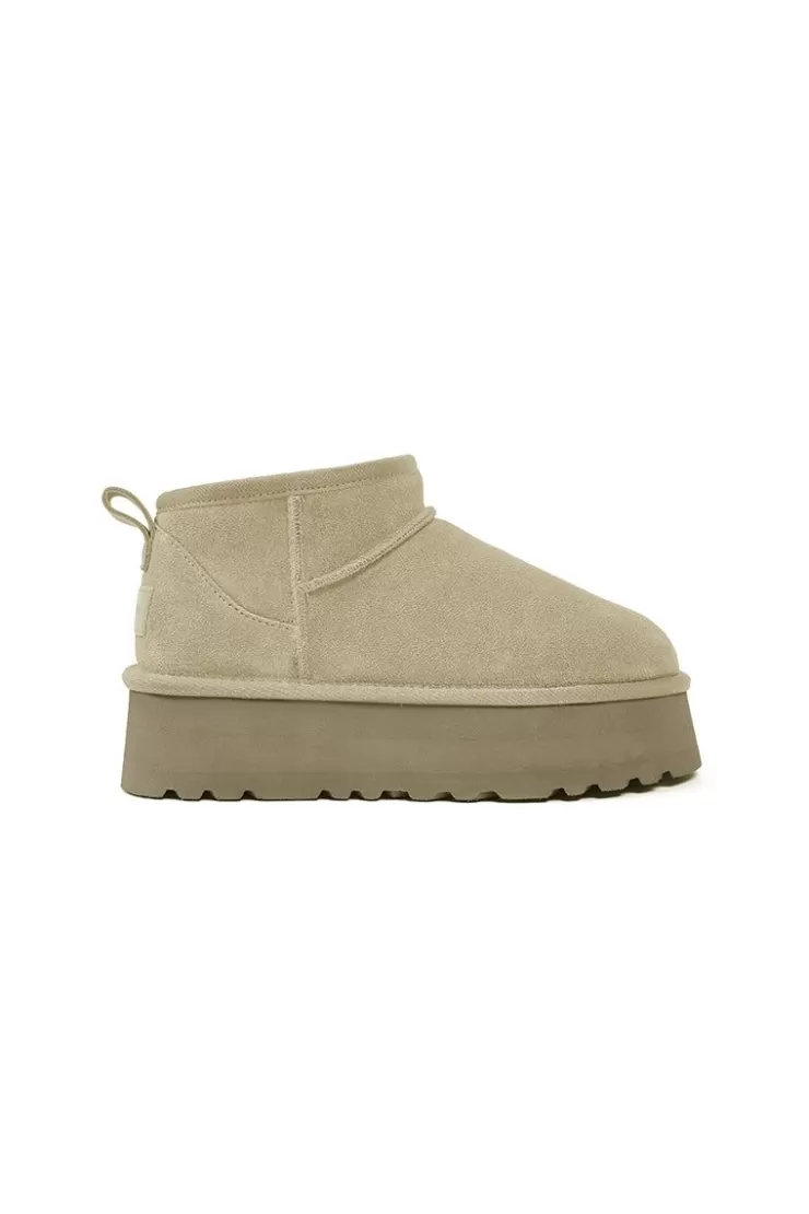 Ozlana Classic Platform Ultra Mini Boots(Bronz) | Women Shoes