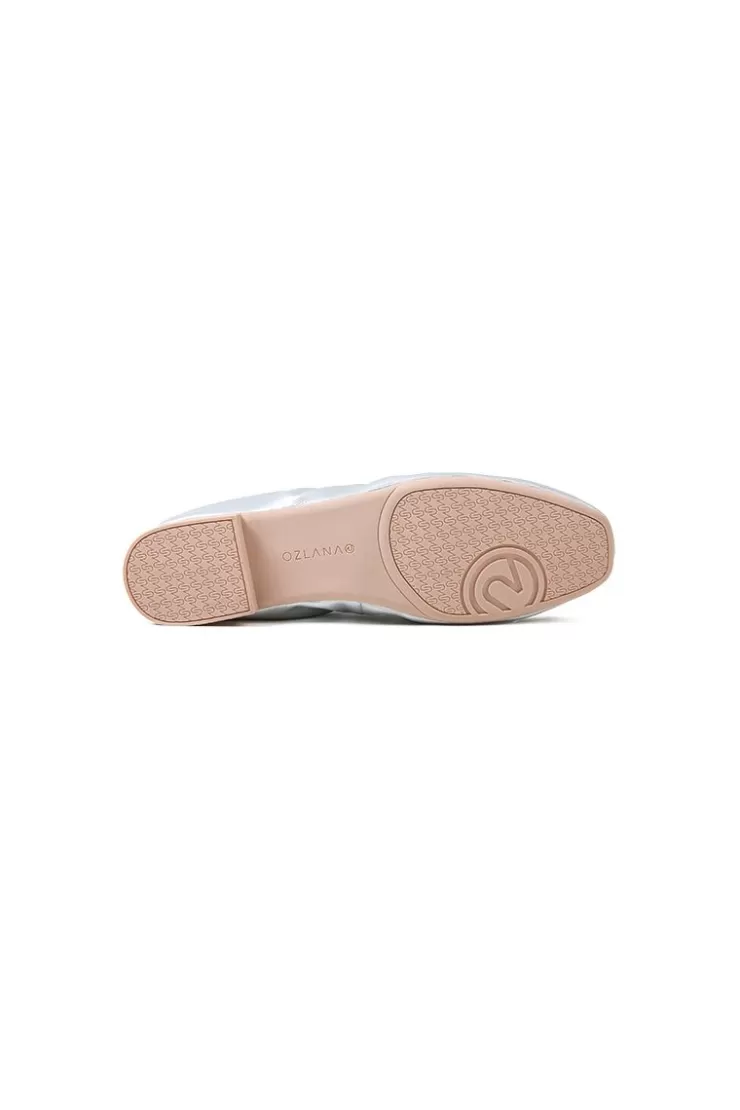 Ozlana Classic Sheepskin Loafers(Silver) | Women Shoes