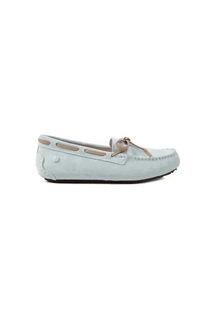 Ozlana Classic Suede Moccasins (Blue) | Women Shoes