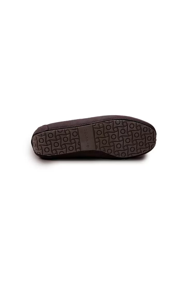 Ozlana Classic Suede Moccasins (Chocolate) | Women Shoes