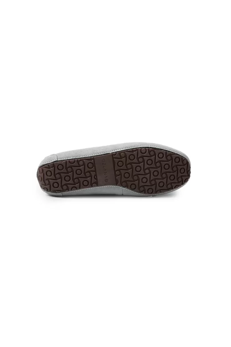 Ozlana Classic Suede Moccasins (Grey) | Women Shoes