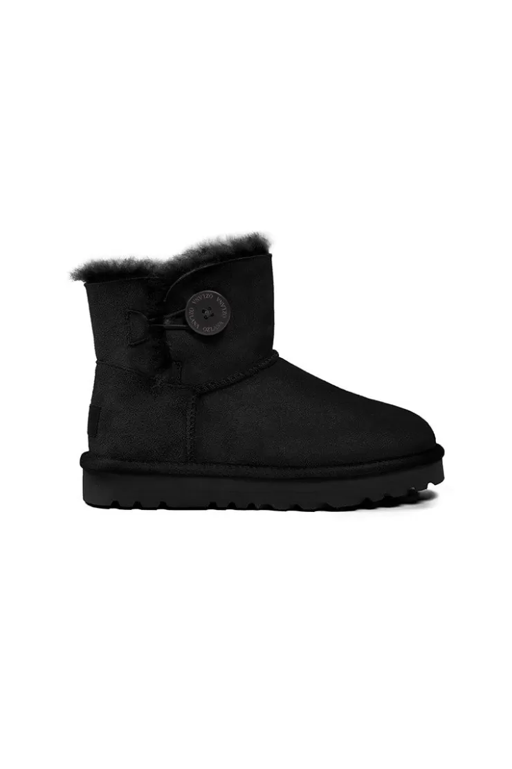 Ozlana Classicmini Button Boots(Water Resistant)(Black) | Women Shoes