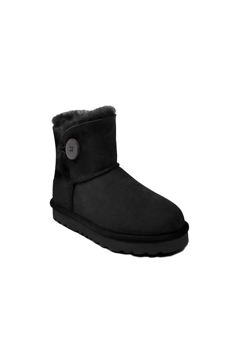 Ozlana Classicmini Button Boots(Water Resistant)(Black) | Women Shoes