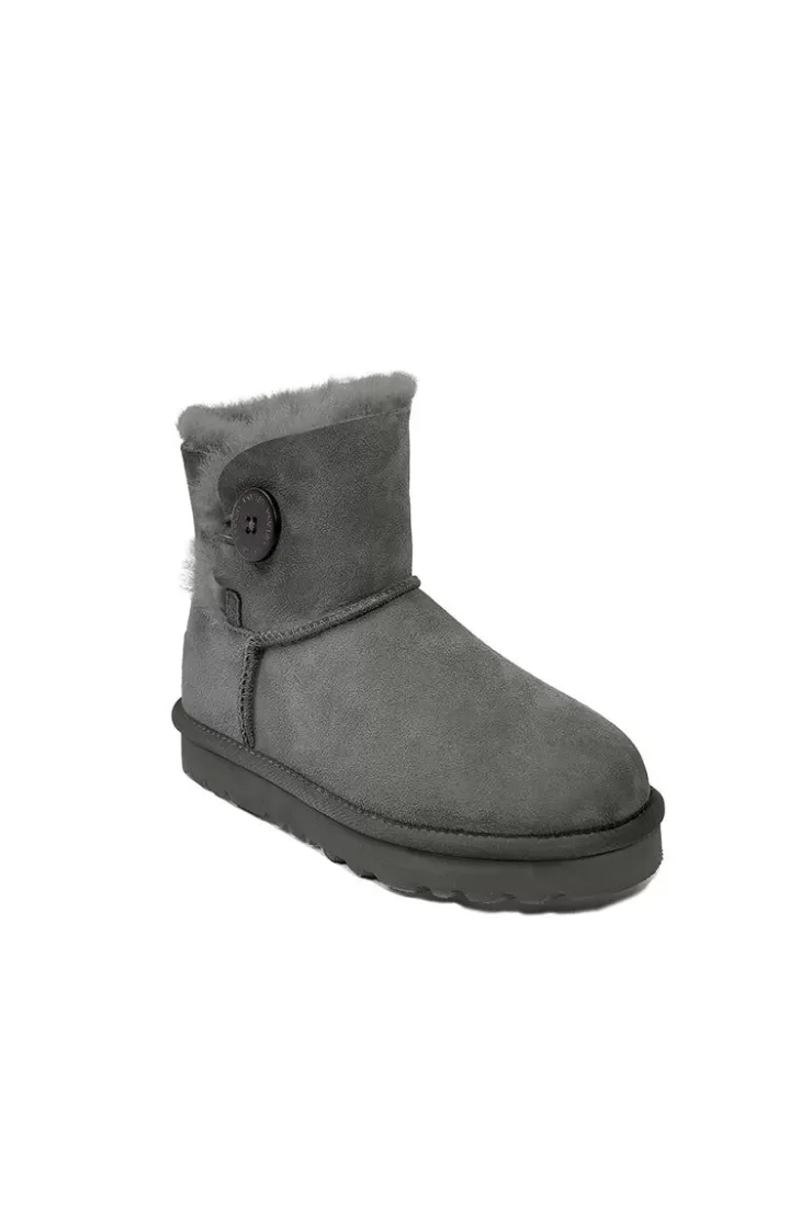 Ozlana Classicmini Button Boots(Water Resistant)(Grey) | Women Shoes