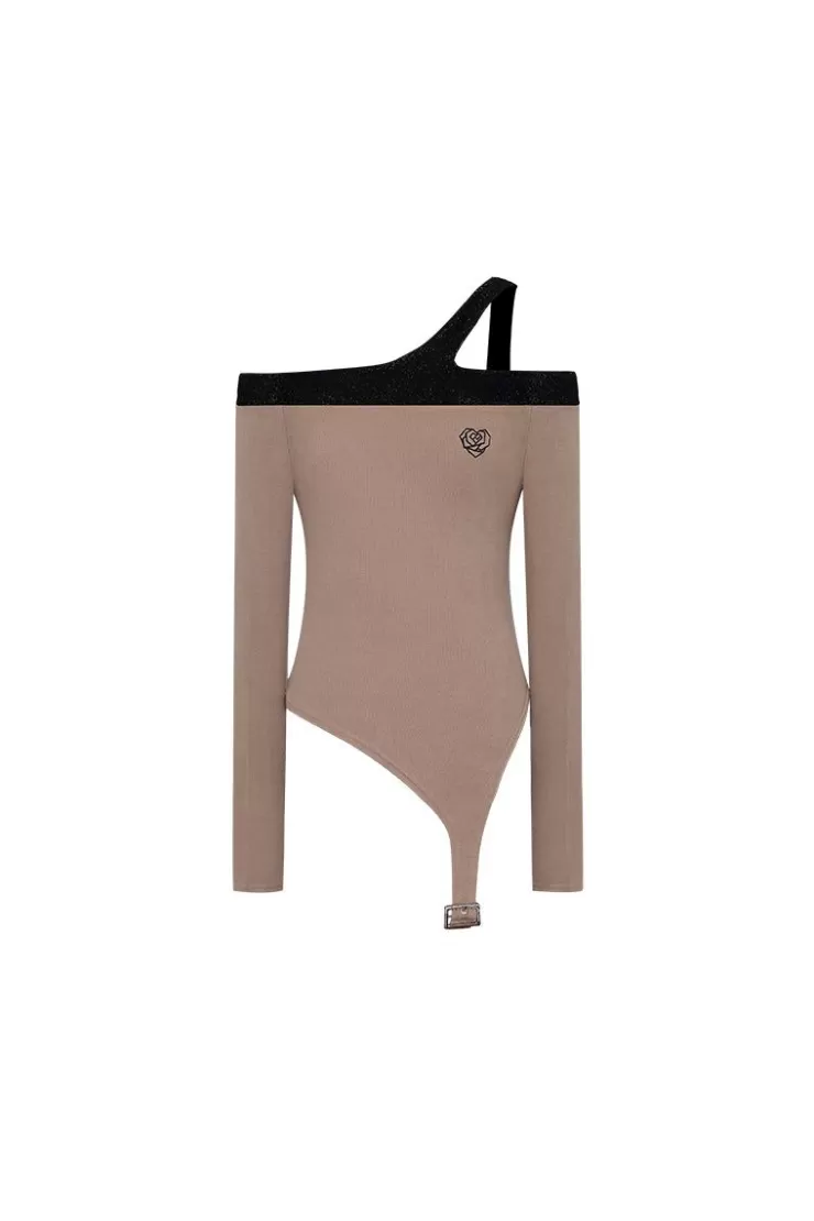 Ozlana Ozln Asymmetrical Garter Buckle Tank(Camel) | Women Knits