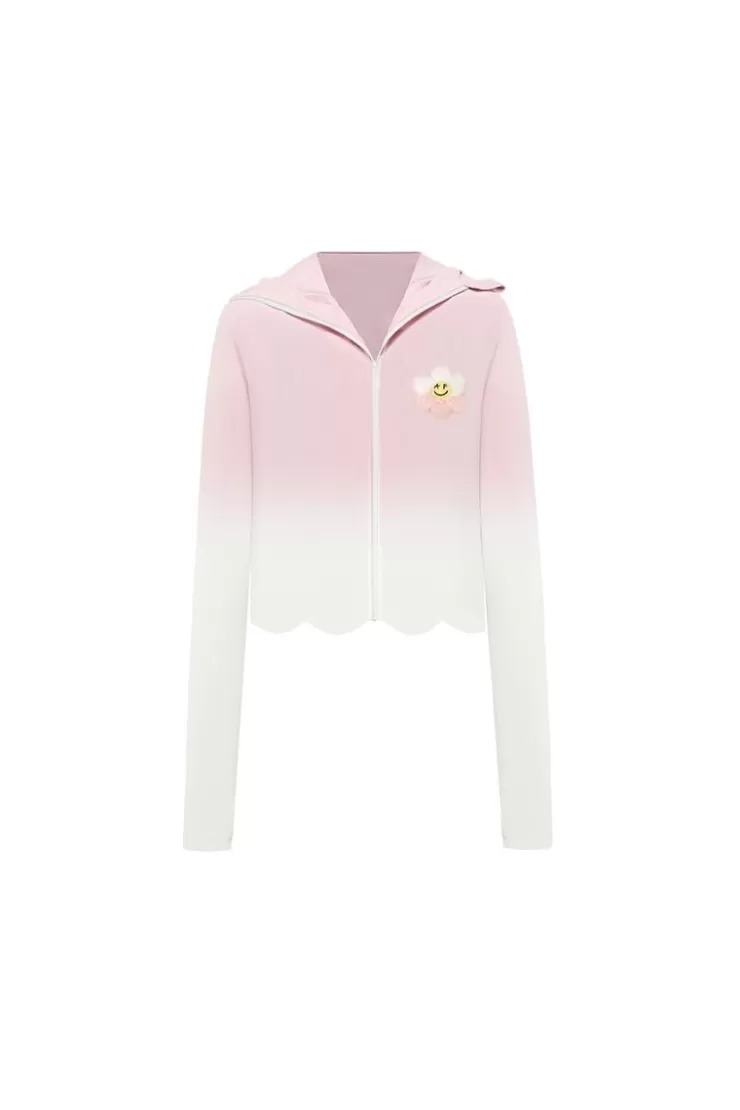 Ozlana Ozln Sunrise Uv Protect Sun Jacket (Pink Gradient) | Women Ozln