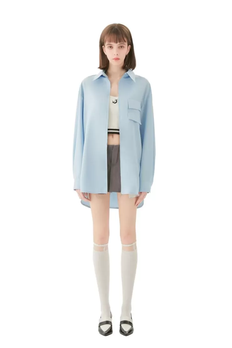 Ozlana Ozln Tennis Club Shirt(Blue) | Women Tops
