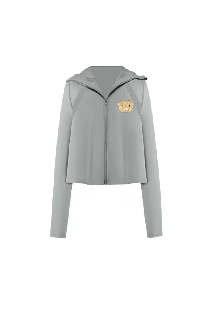 Ozlana Ozln Zoo Uv Protect Sun Jacket(Grey ) | Women Ozln