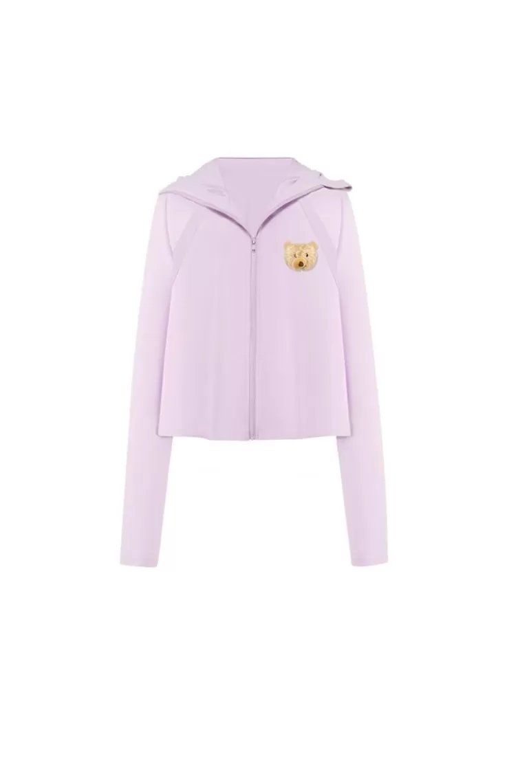 Ozlana Ozln Zoo Uv Protect Sun Jacket(Purple ) | Women Tops