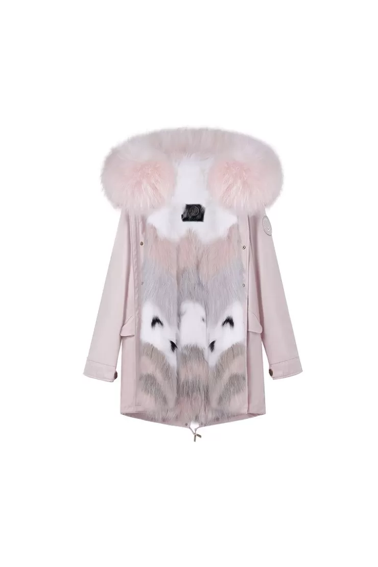 Ozlana Pink+Pink Wave | Women Classic & Designer Parkas