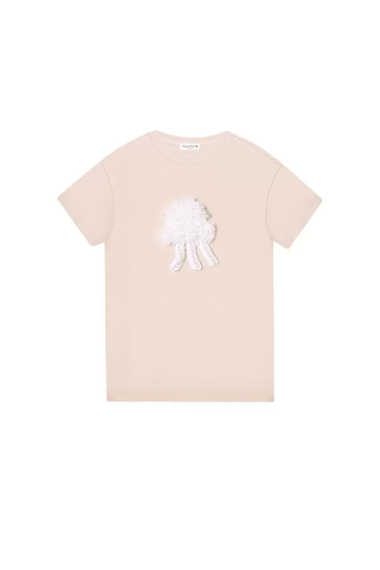 Ozlana Plush Cartoon Animal T-Shirt(Camel ) | Women Tee Shirts