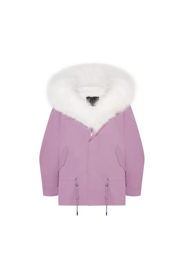 Ozlana Rose Pink Hooded Casual Parka | Women Classic & Designer Parkas