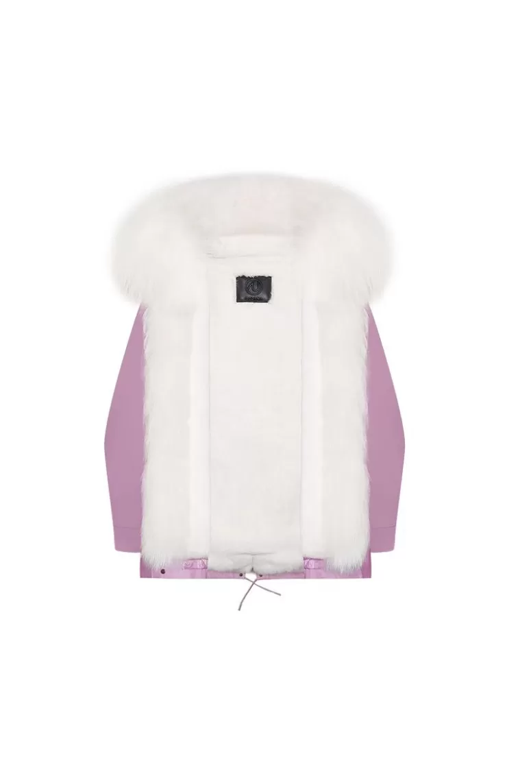 Ozlana Rose Pink Hooded Casual Parka | Women Classic & Designer Parkas