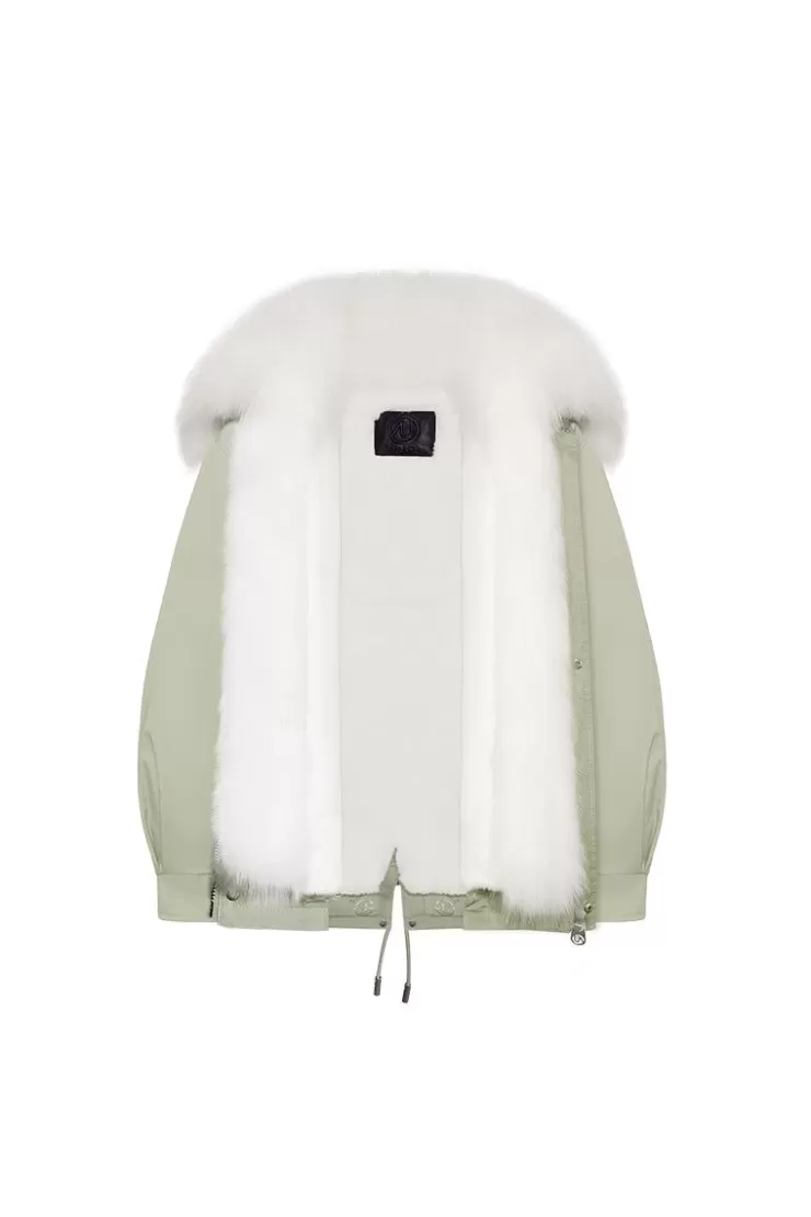 Ozlana Sage Green Casual Parka | Women Classic & Designer Parkas