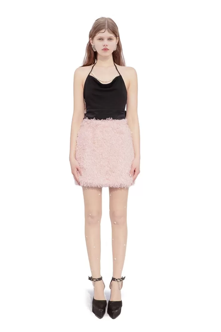 Ozlana Seafoam Detachable Mini Dress(Black) | Women Dresses & Sets