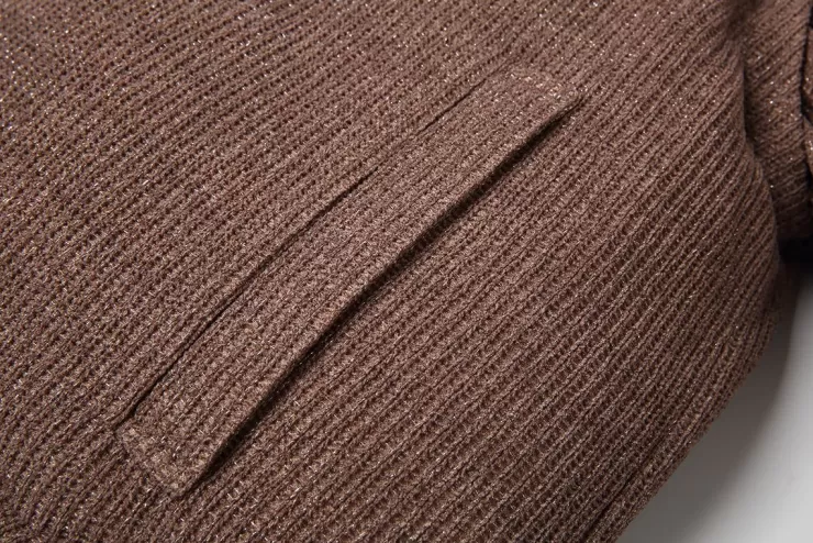 Ozlana Turnover Knit Multi-Weardown Jacket(Pink + Coffee Color) | Women Down Puffer Jackets