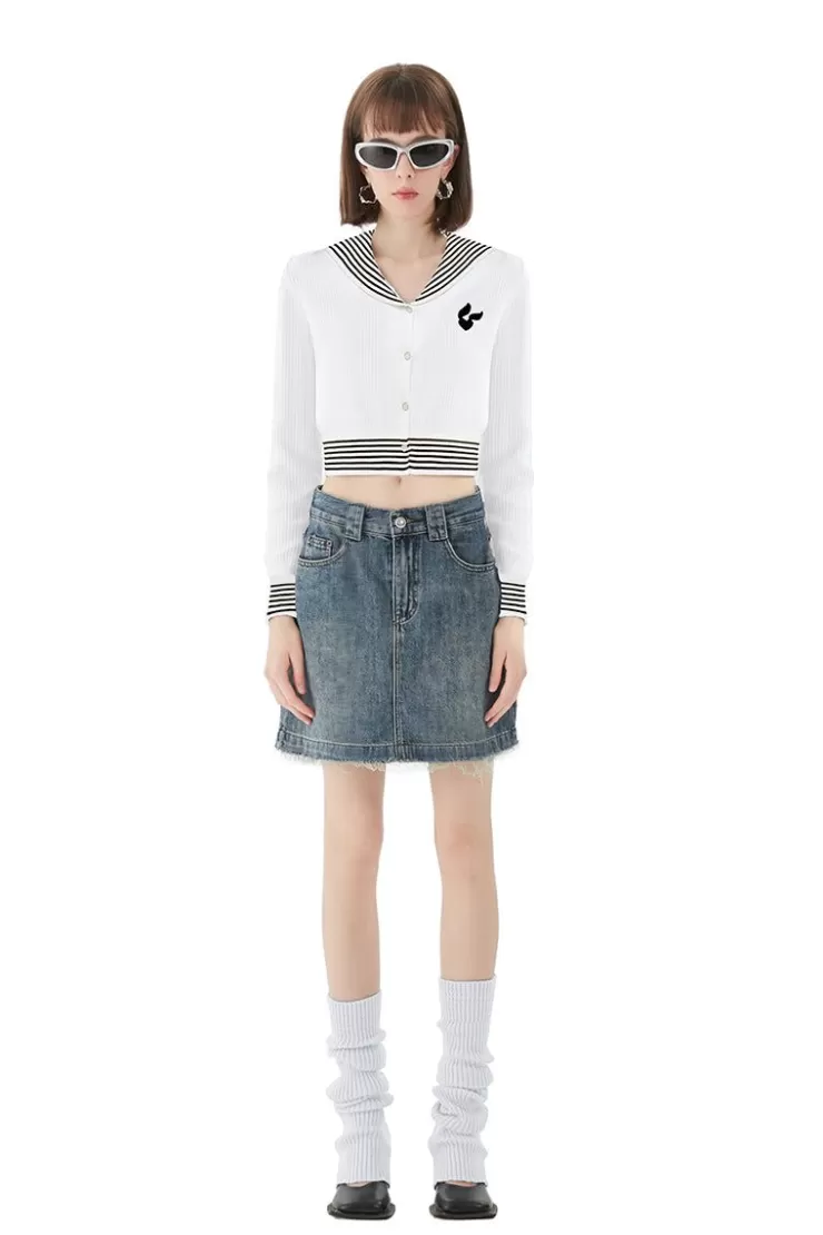 Ozlana Vintage Wash Denim Mini(Denim Blue ) | Women Ozln