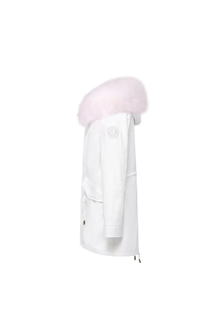 Ozlana White+Colorful Butterfly | Women Classic & Designer Parkas